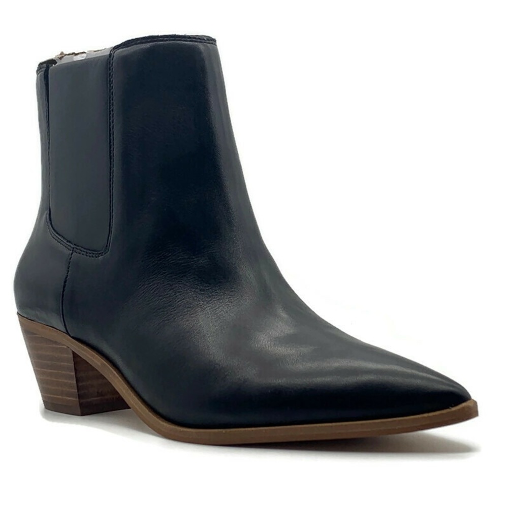 Sole Society Lolanna Pointed Toe Leather Women's Bootie Shoes